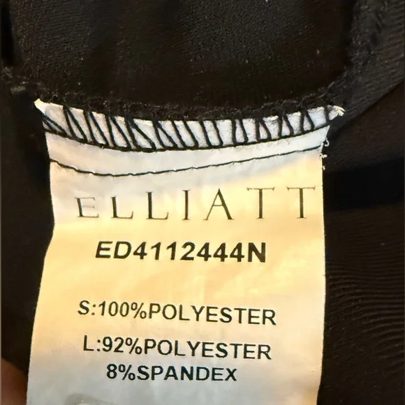 Elliatt Black Jillian Mini Dress with Floral Flowers Accent Large Retail $250 - Picture 9 of 9